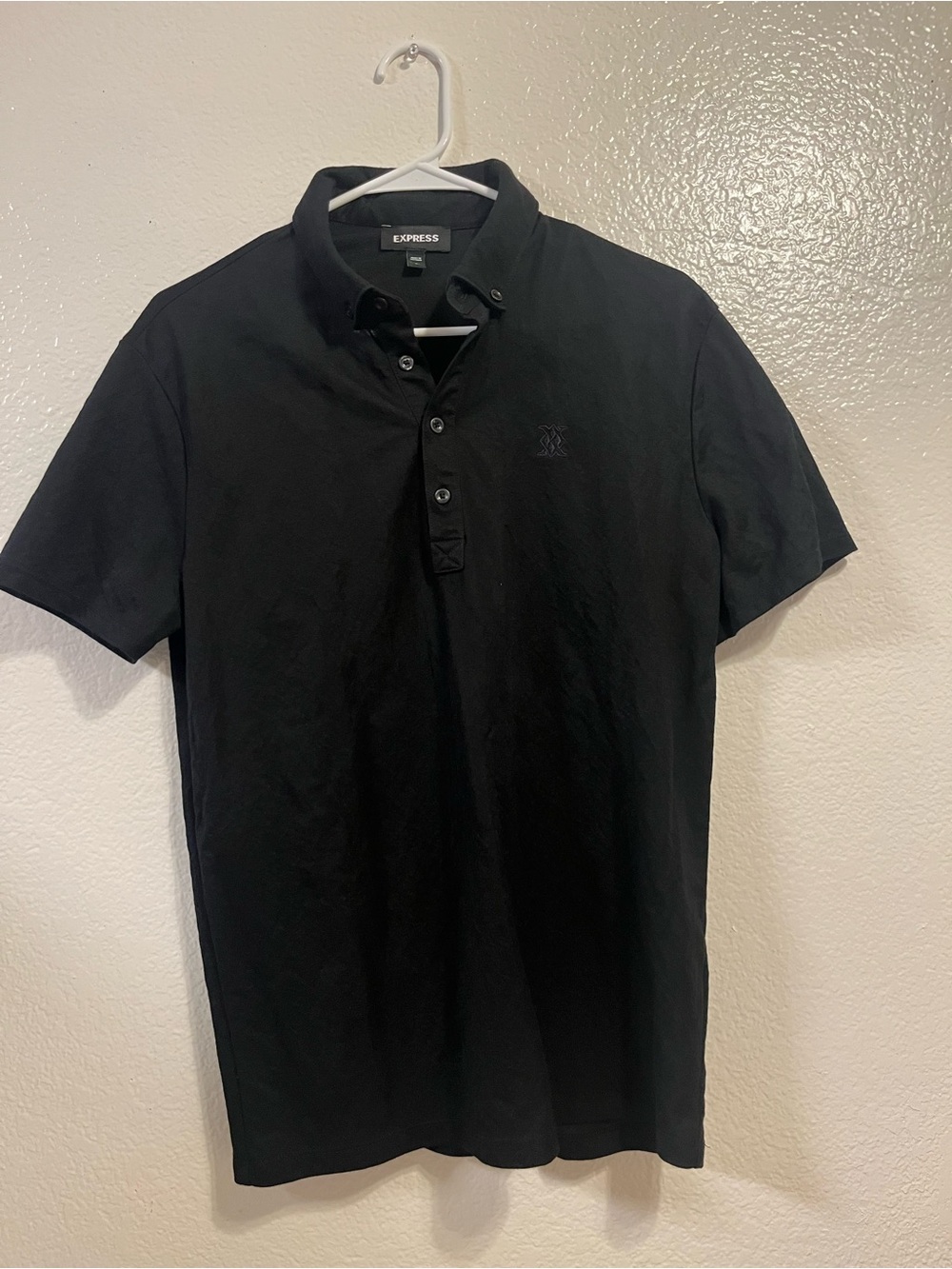 Express Men'Small Black Polo Size Small Like New